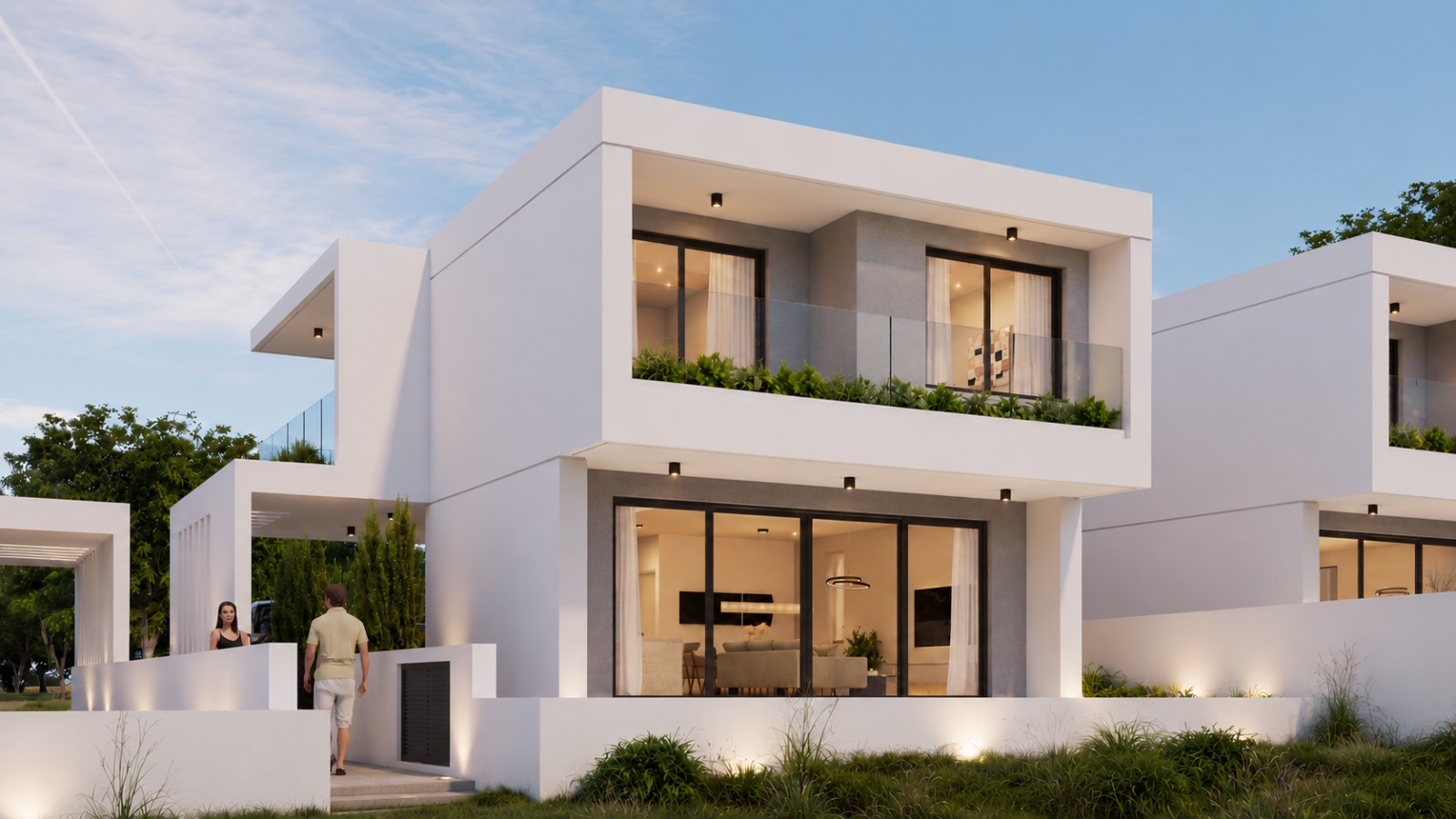 Villa exterior daytime view