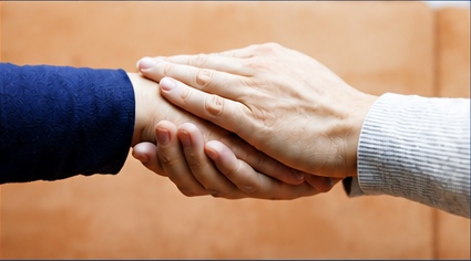 Hands representing trust and partnership