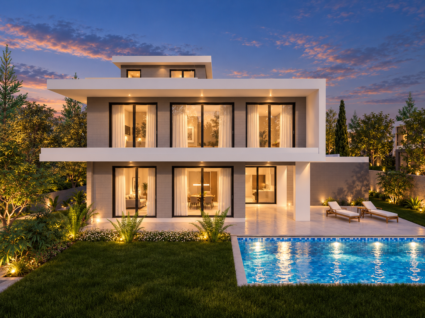 Villa B rear view
